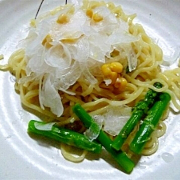 シャキシャキ野菜載せの冷やし中華